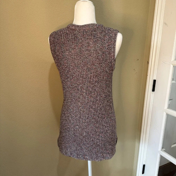 ELLA MOSS Crew Neck Chunky Knit Sweater Tank Tunic - size medium - Picture 4 of 7